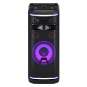 Front view with purple light