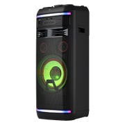 side view with green light
