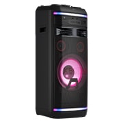 Side view with pink light