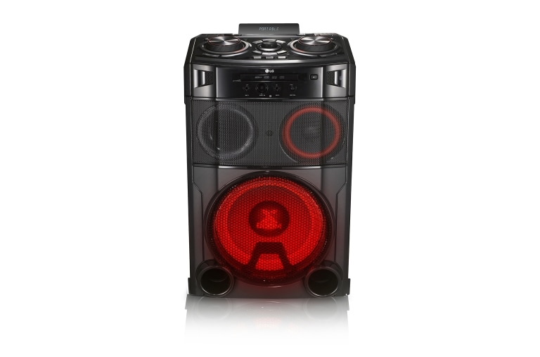 Vista frontal de MINI COMPONENTE LG XBOOM OM9550 1500W RMS OM9550