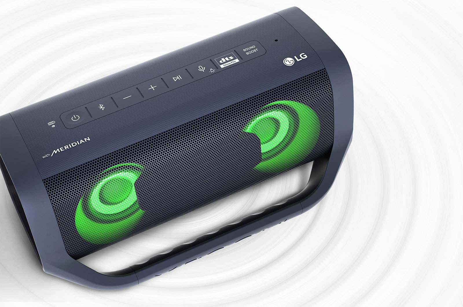 LG Parlante LG XBOOM Go PM7 | 30W | DTS Stereo Plus | Sound Boost | Iluminación multicolor | 24 Horas de Batería, PM7