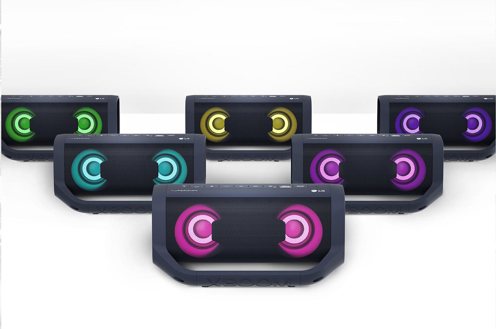 LG Parlante LG XBOOM Go PM7 | 30W | DTS Stereo Plus | Sound Boost | Iluminación multicolor | 24 Horas de Batería, PM7