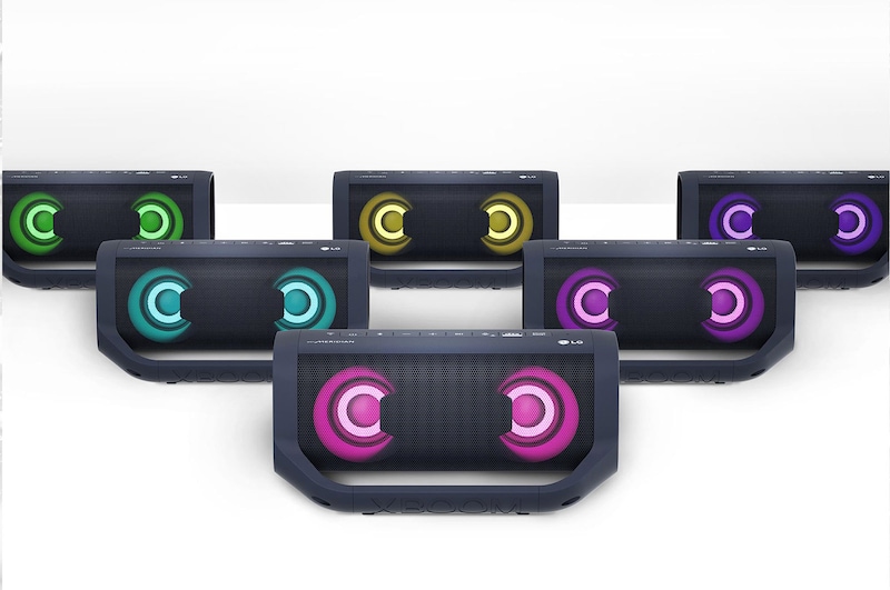 LG Parlante LG XBOOM Go PM5 | 20W | DTS Stereo Plus | Sound Boost | Iluminación multicolor | 18 Horas de Batería, PM5