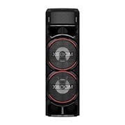 Vista frontal de LG XBOOM RN9 | Super Bass Boost | Iluminación Multicolor | Party Strobe | DJ App &amp; DJ Pad | Karaoke Star RN9