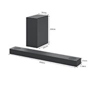 LG Soundbar LG S75Q |Tecnología de sonido Meridian | Modo Compartir TV Sound y Modo control soundbar | Audio de alta resolución Hi-Res, S75Q