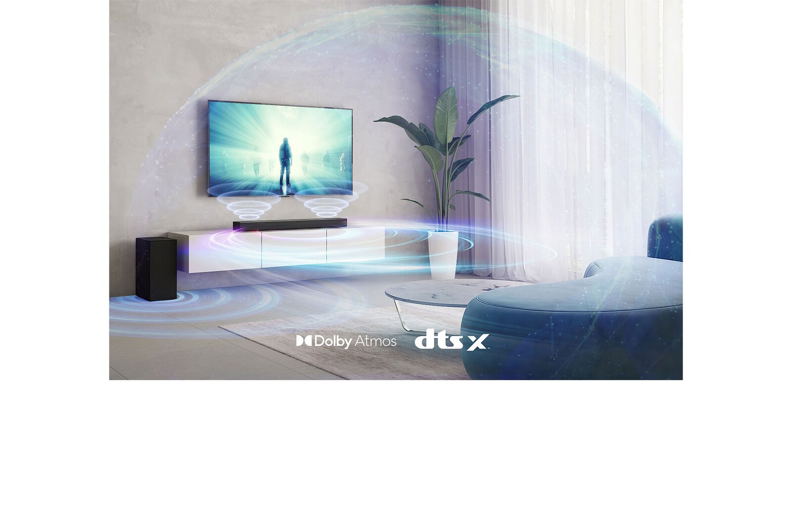 LG Soundbar LG S75Q |Tecnología de sonido Meridian | Modo Compartir TV Sound y Modo control soundbar | Audio de alta resolución Hi-Res, S75Q