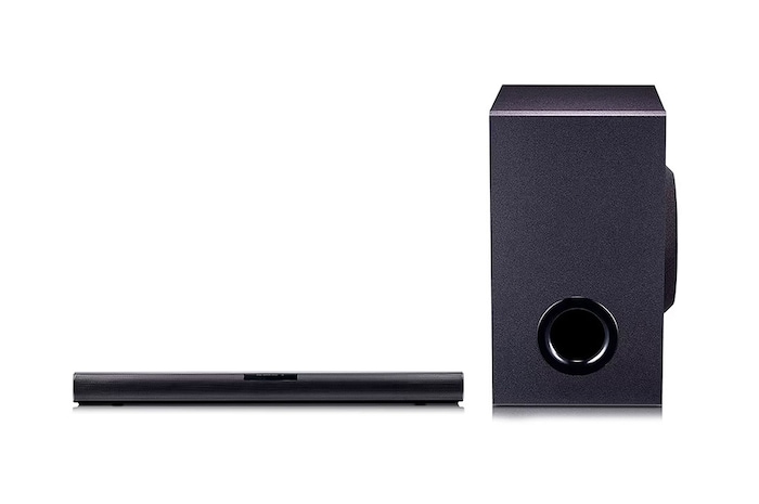 LG Soundbar LG SQC1 │ 2.1 canales con 160W │ Conectividad Bluetooth │ Tamaño compacto, sonido potente, SQC1