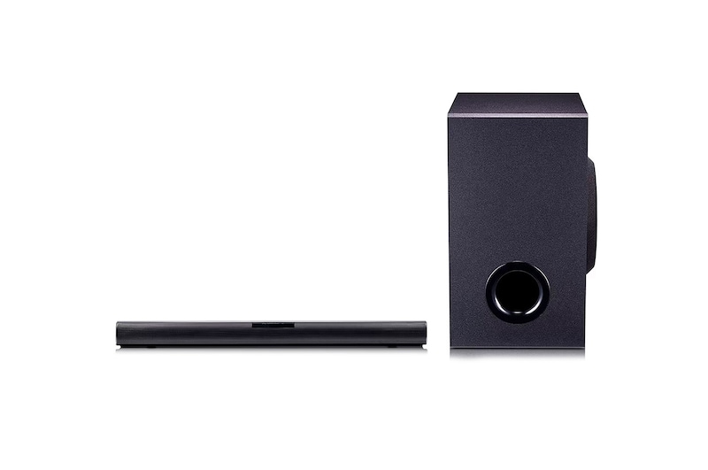 LG Soundbar LG SQC1 │ 2.1 canales con 160W │ Conectividad Bluetooth │ Tamaño compacto, sonido potente, SQC1