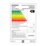 LG Secadora 9Kg Dual Inverter Heat Pump con ThinQ, blanco, DF9WVC2S6