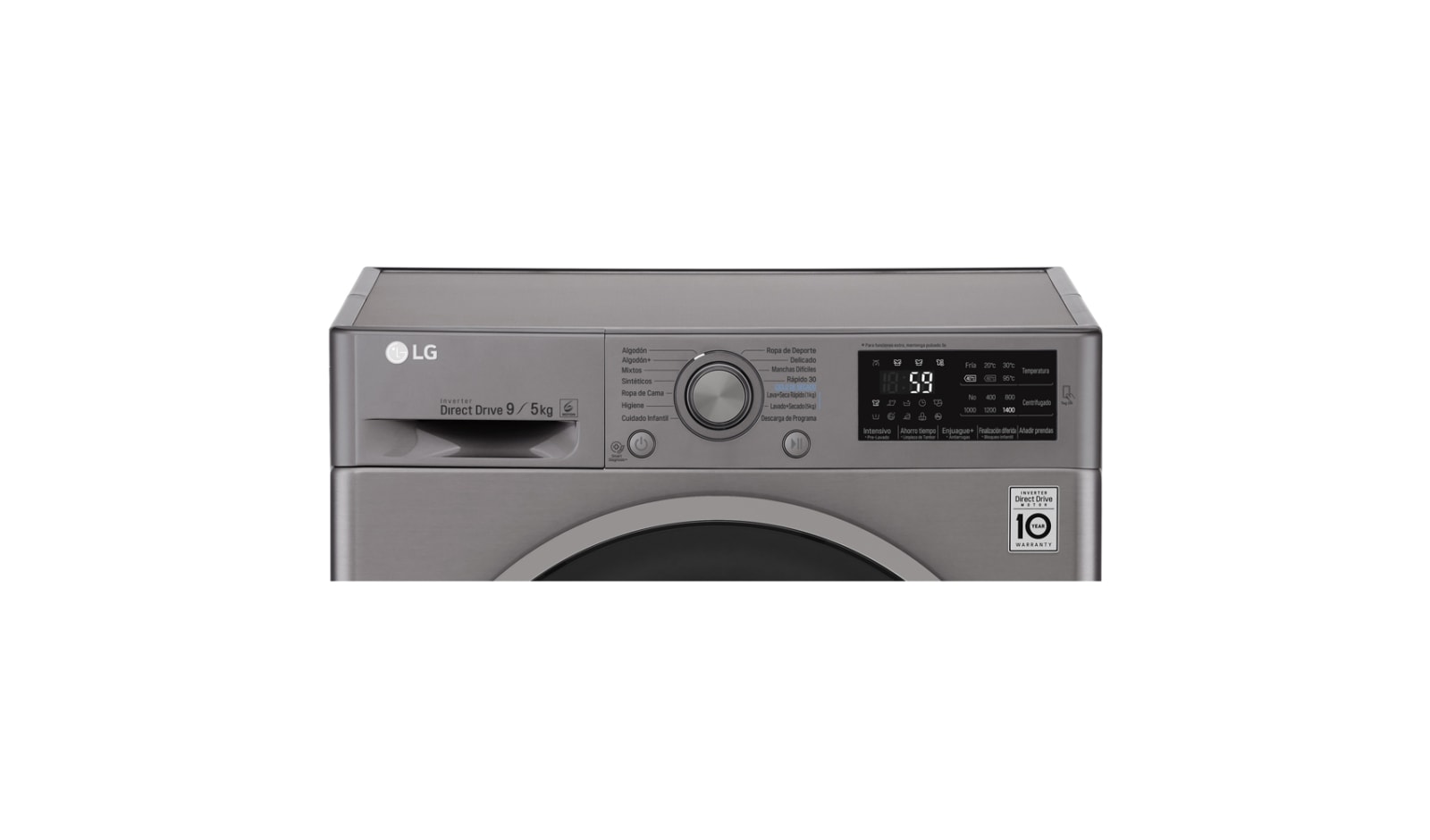 LG Lavaseca de 9 kg. Lavado y 5 kg. de Secado con 6 Motion DD, F0905ERDS