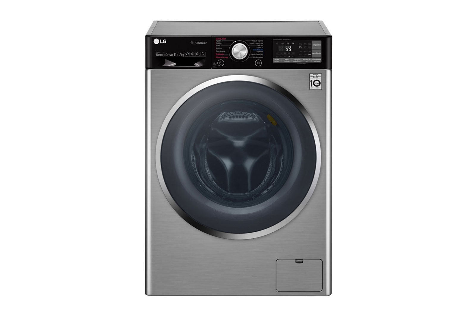 Vista frontal de Lavaseca de 11 kg. Lavado y 7 kg. de Secado con 6 Motion DD F1107VRDSD
