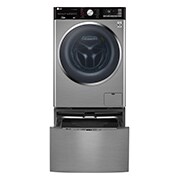 Vista frontal de Lavaseca TWINWash de 13 kg de Lavado y 07 kg de Secado, con 6MotionDD y conectividad Wi-Fi F1107VRDSD-WT2VM