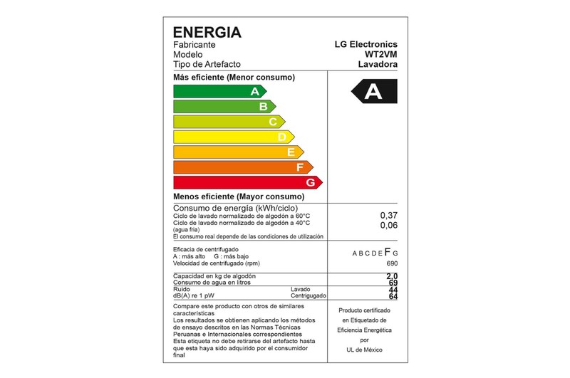 LG Lavaseca TWINWash de 13 kg de Lavado y 07 kg de Secado, con 6MotionDD y conectividad Wi-Fi, F1107VRDSD-WT2VM