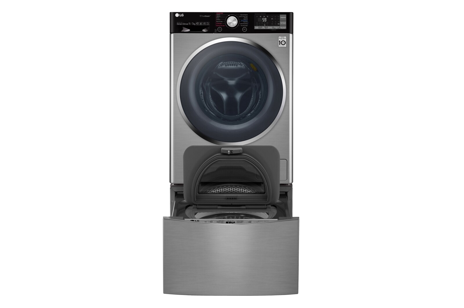 LG Lavaseca TWINWash de 13 kg de Lavado y 07 kg de Secado, con 6MotionDD y conectividad Wi-Fi, F1107VRDSD-WT2VM