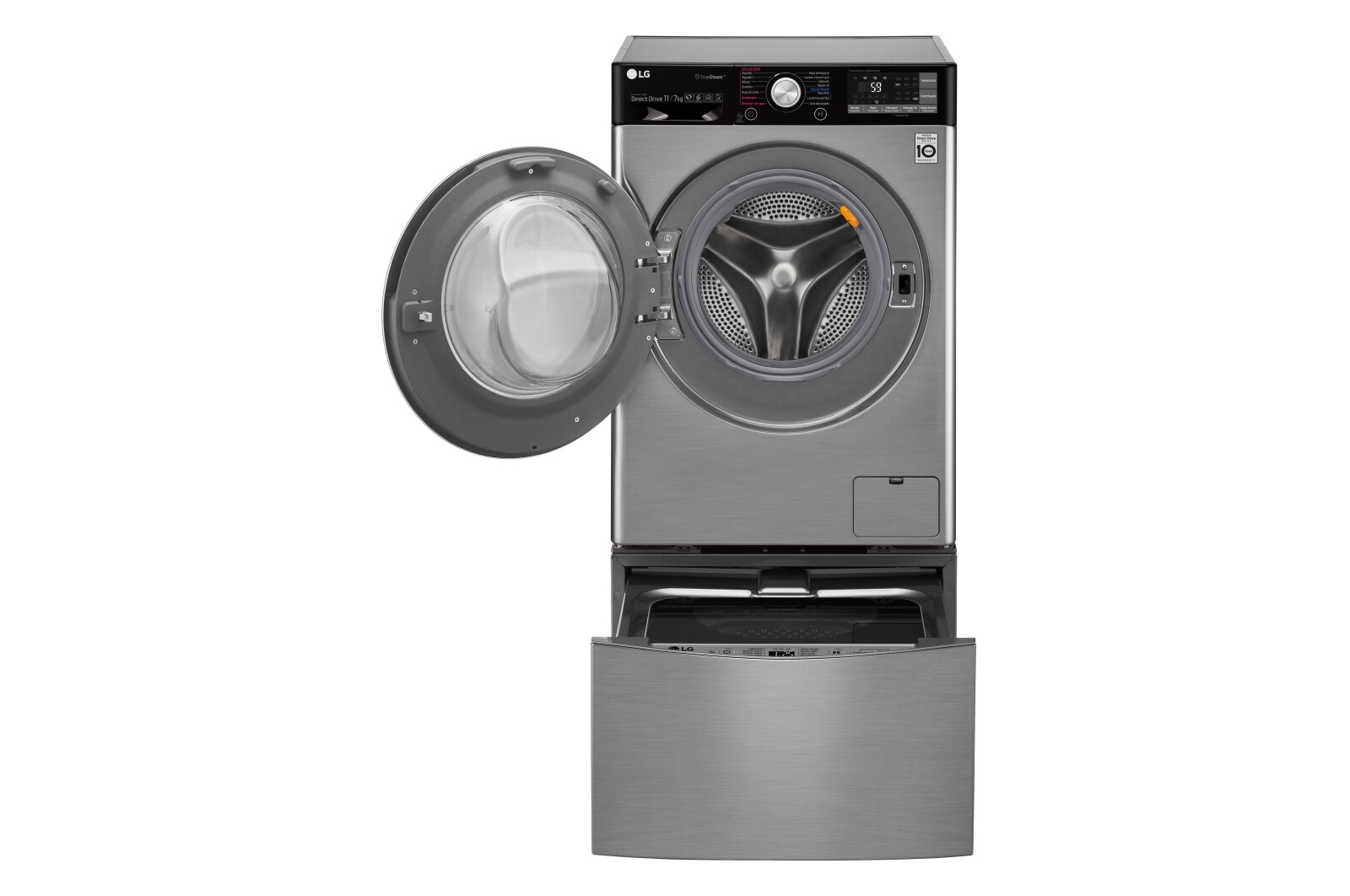 LG Lavaseca TWINWash de 13 kg de Lavado y 07 kg de Secado, con 6MotionDD y conectividad Wi-Fi, F1107VRDSD-WT2VM