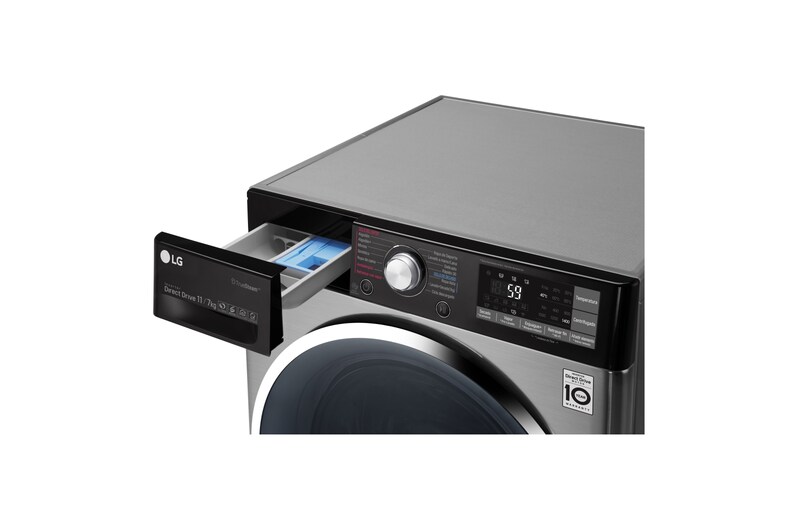 LG Lavaseca TWINWash de 13 kg de Lavado y 07 kg de Secado, con 6MotionDD y conectividad Wi-Fi, F1107VRDSD-WT2VM