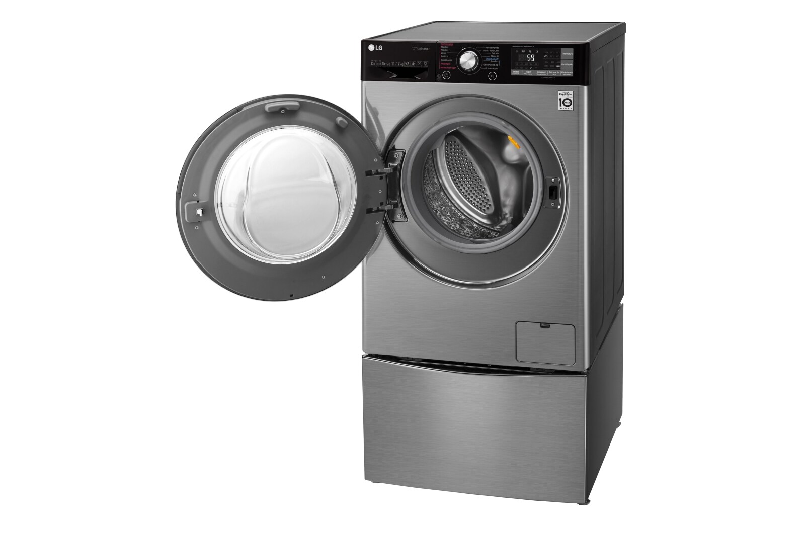 LG Lavaseca TWINWash de 13 kg de Lavado y 07 kg de Secado, con 6MotionDD y conectividad Wi-Fi, F1107VRDSD-WT2VM