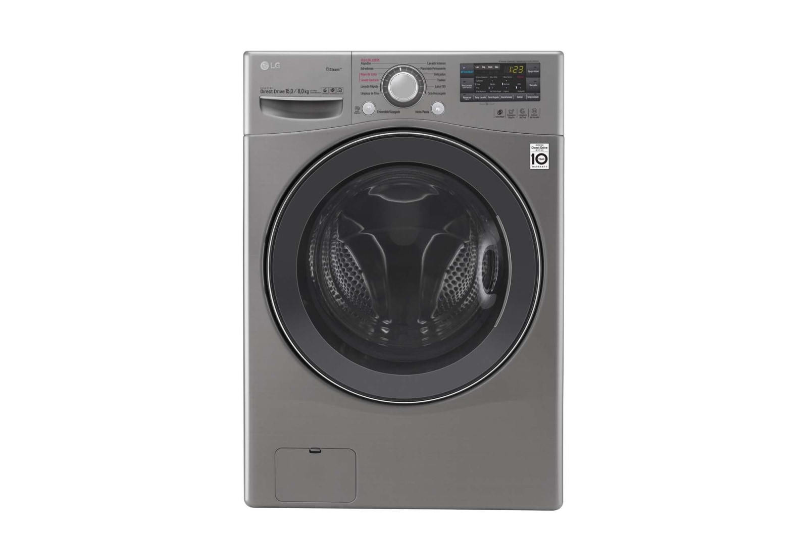 LG Lavaseca de 15 Kg. de lavado y 08 Kg. de secado  con 6 Motion DD y Steam, F1508ERDS