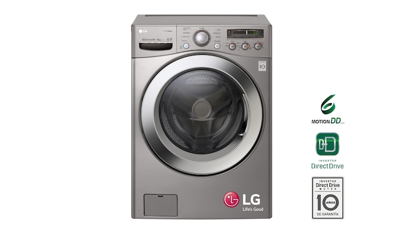 LG Lavaseca de 18 kg. Lavado y 9 kg. de Secado con 6 Motion DD, F1809VRD