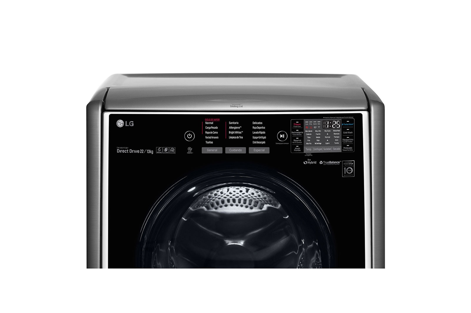 LG Lavaseca de 22 kg de Lavado y 13 kg de Secado, carga frontal con 6 Motion DD y TrueSteam, F2213VRDSTT