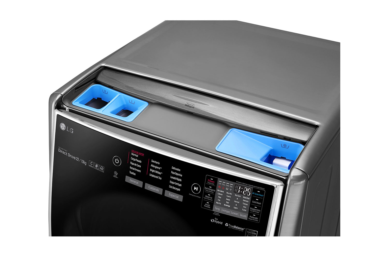 LG Lavaseca de 22 kg de Lavado y 13 kg de Secado, carga frontal con 6 Motion DD y TrueSteam, F2213VRDSTT
