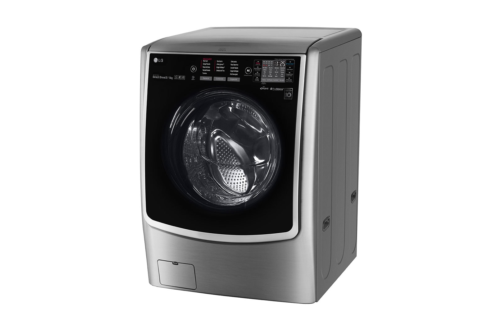 LG Lavaseca de 22 kg de Lavado y 13 kg de Secado, carga frontal con 6 Motion DD y TrueSteam, F2213VRDSTT