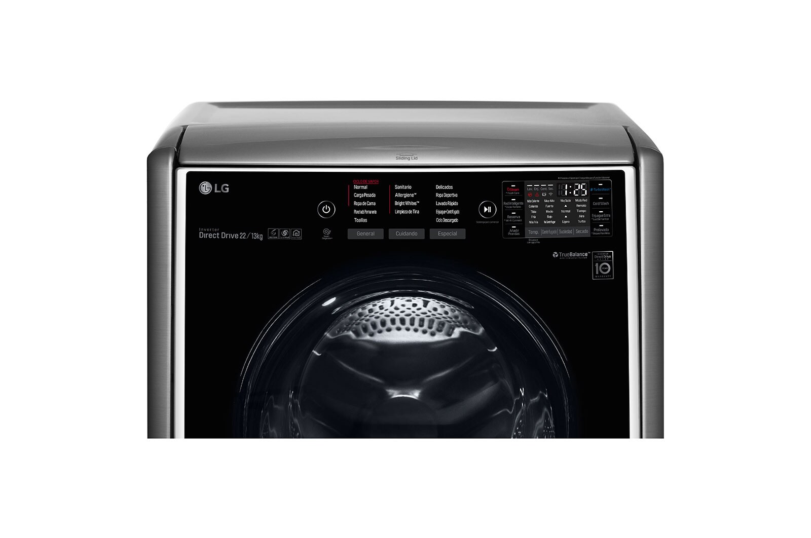 LG Lavaseca TWINWash de 25.5 kg de Lavado y 13 kg de Secado, con 6MotionDD y conectividad Wi-Fi, F2213VRDSTT + WD100CV