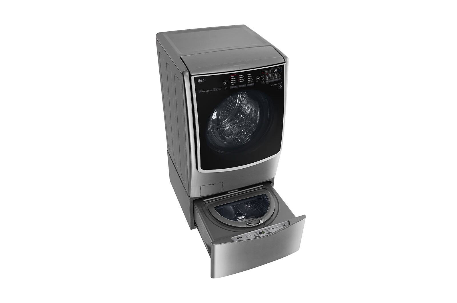 LG Lavaseca TWINWash de 25.5 kg de Lavado y 13 kg de Secado, con 6MotionDD y conectividad Wi-Fi, F2213VRDSTT + WD100CV