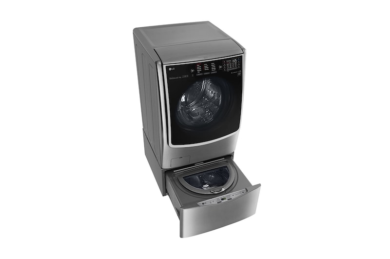 LG Lavaseca TWINWash de 25.5 kg de Lavado y 13 kg de Secado, con 6MotionDD y conectividad Wi-Fi, F2213VRDSTT + WD100CV