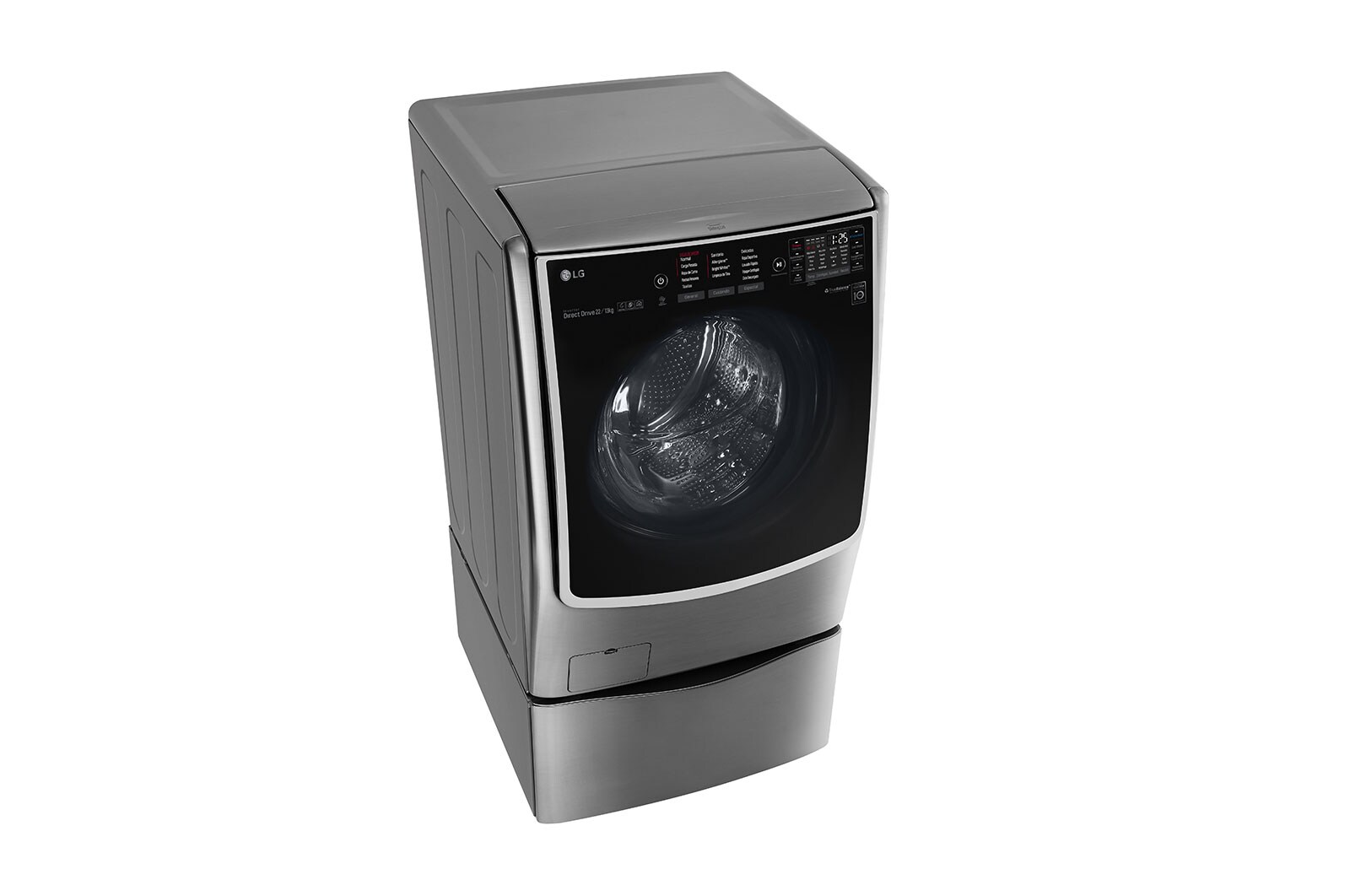 LG Lavaseca TWINWash de 25.5 kg de Lavado y 13 kg de Secado, con 6MotionDD y conectividad Wi-Fi, F2213VRDSTT + WD100CV
