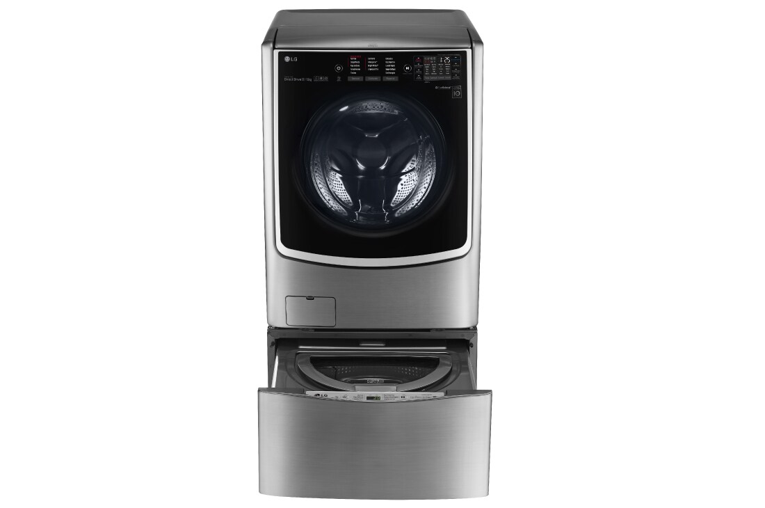 LG Lavaseca TWINWash de 25.5 kg de Lavado y 13 kg de Secado, con 6MotionDD y conectividad Wi-Fi, F2213VRDSTT + WD100CV