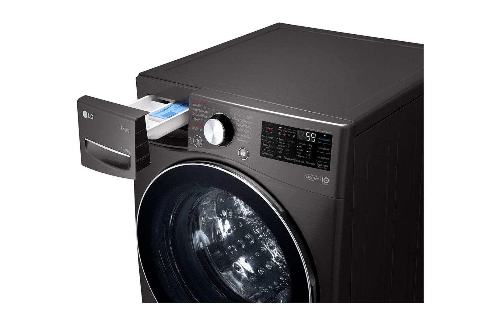 LG Lavaseca de 15Kg de Lavado y 8Kg de Secado, AI DD™ y ThinQ, WD15BG2S