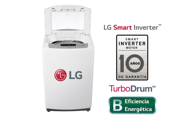LG Lavadora de carga superior 13 kg. con Turbo Drum, T1365NTP