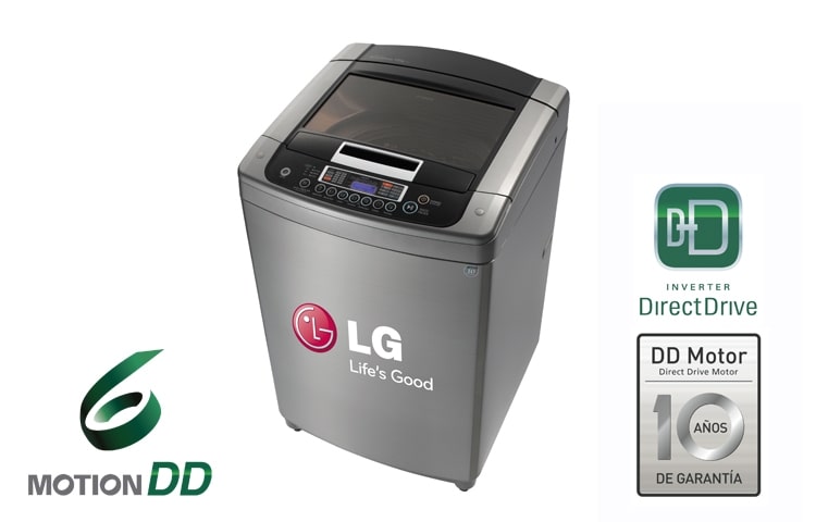Vista frontal de Lavadora LG T1704DPE T1704DPE
