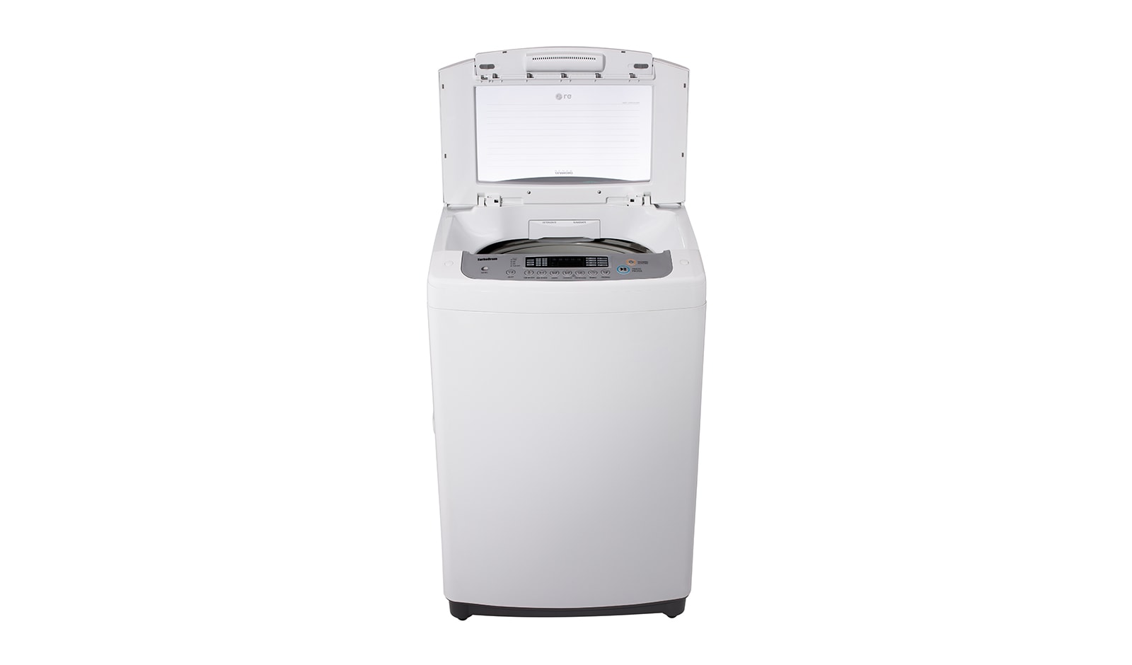 Vista frontal de Lavadora de carga superior 16 kg. Con Turbo Drum T1768TP