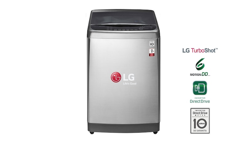 LG Lavadora de carga superior 12 kg. Con 6 Motion DD, TS1201HDPS