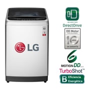 Vista frontal de Lavadora de carga superior 12.5 kg con 6 Motion DD TS1302HDPS