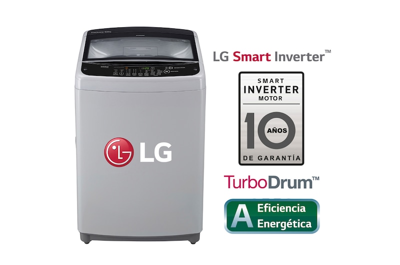 Vista frontal de Lavadora de carga superior 13 kg. con Turbo Drum  TS1305NS