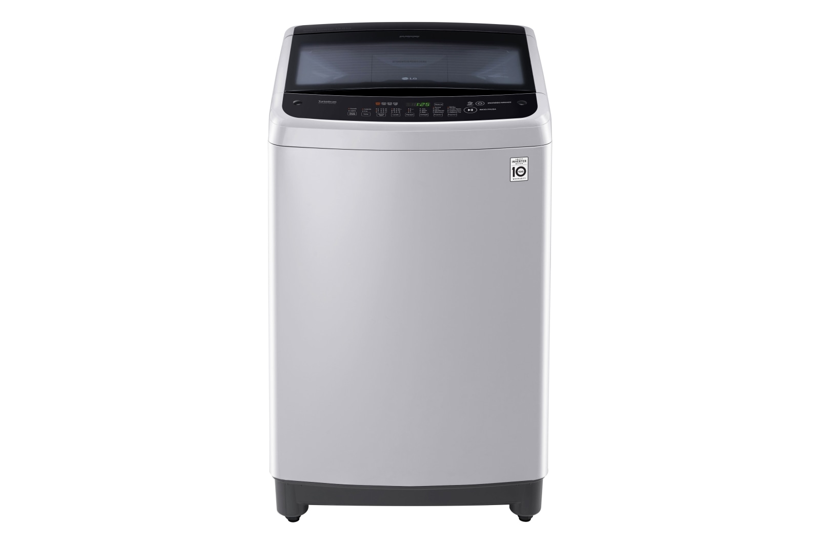 LG Lavadora de 13 kg carga superior Smart Inverter con TurboDrum™, gris, TS1366NTP