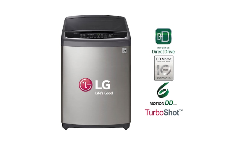 LG Lavadora de carga superior 14 Kg con 6 Motion DD, TS1401DP