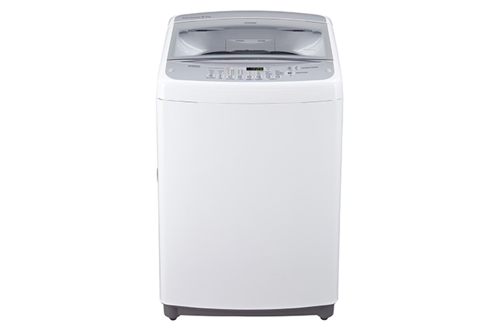 Vista frontal de Lavadora de 16 kg carga superior Smart Inverter con TurboDrum™, color blanco TS1604NW