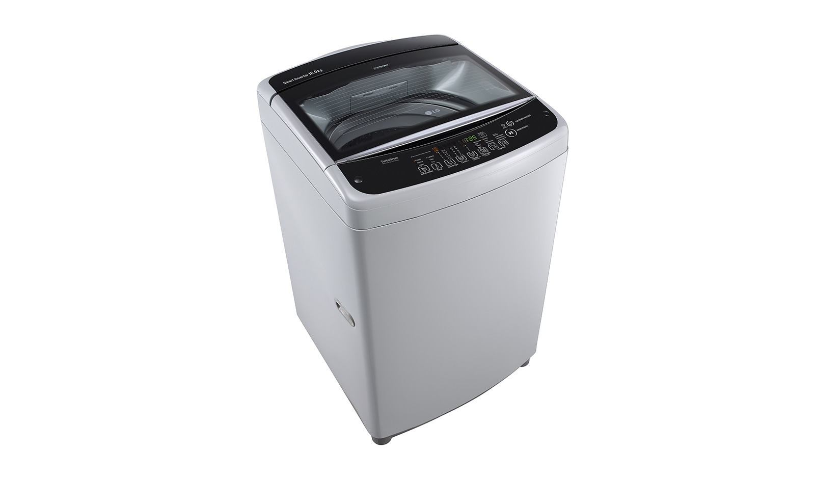 LG Lavadora de 16 kg carga superior Smart Inverter con TurboDrum™, color plateado, TS1605NS