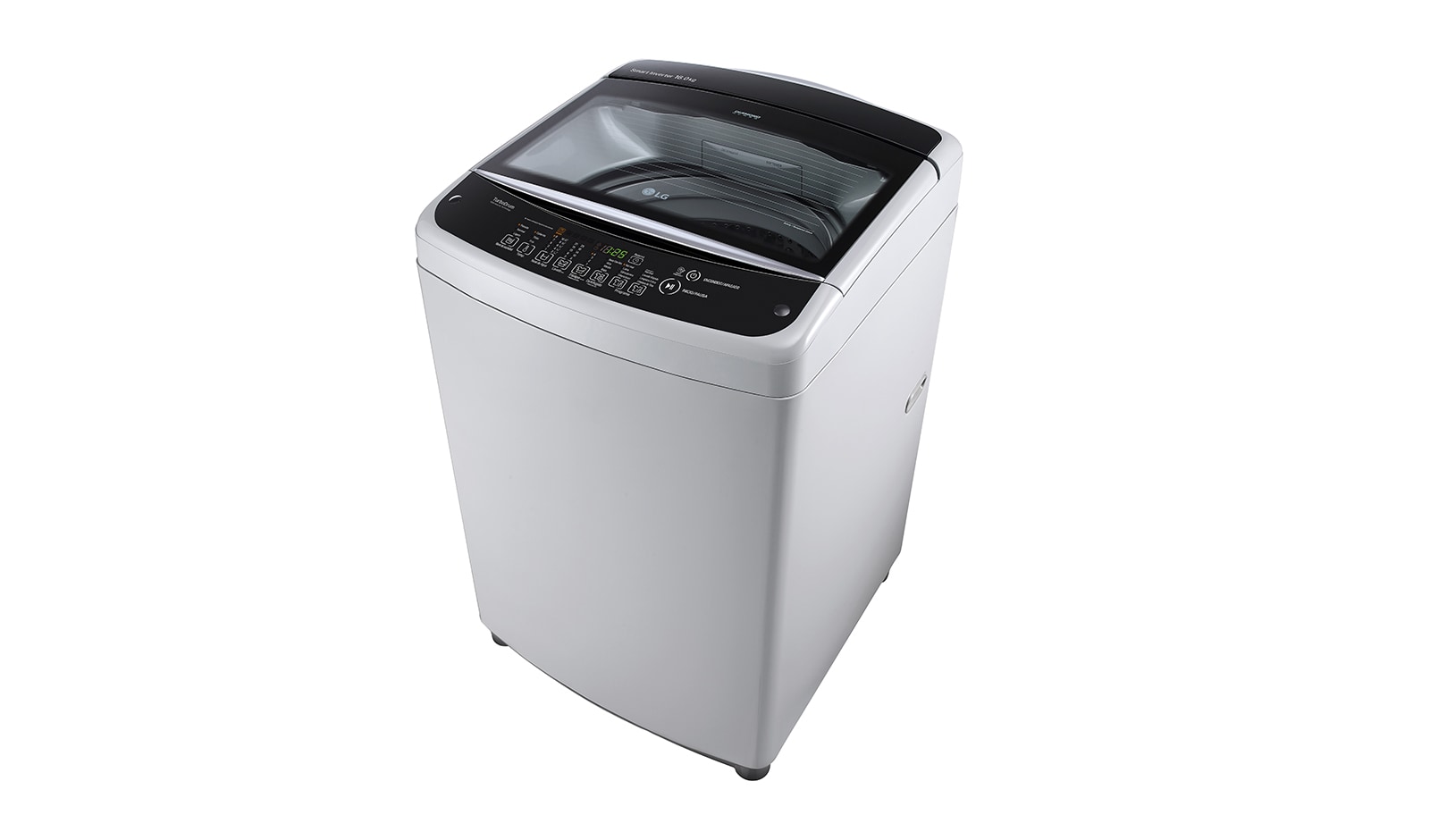 LG Lavadora de 16 kg carga superior Smart Inverter con TurboDrum™, color plateado, TS1605NS