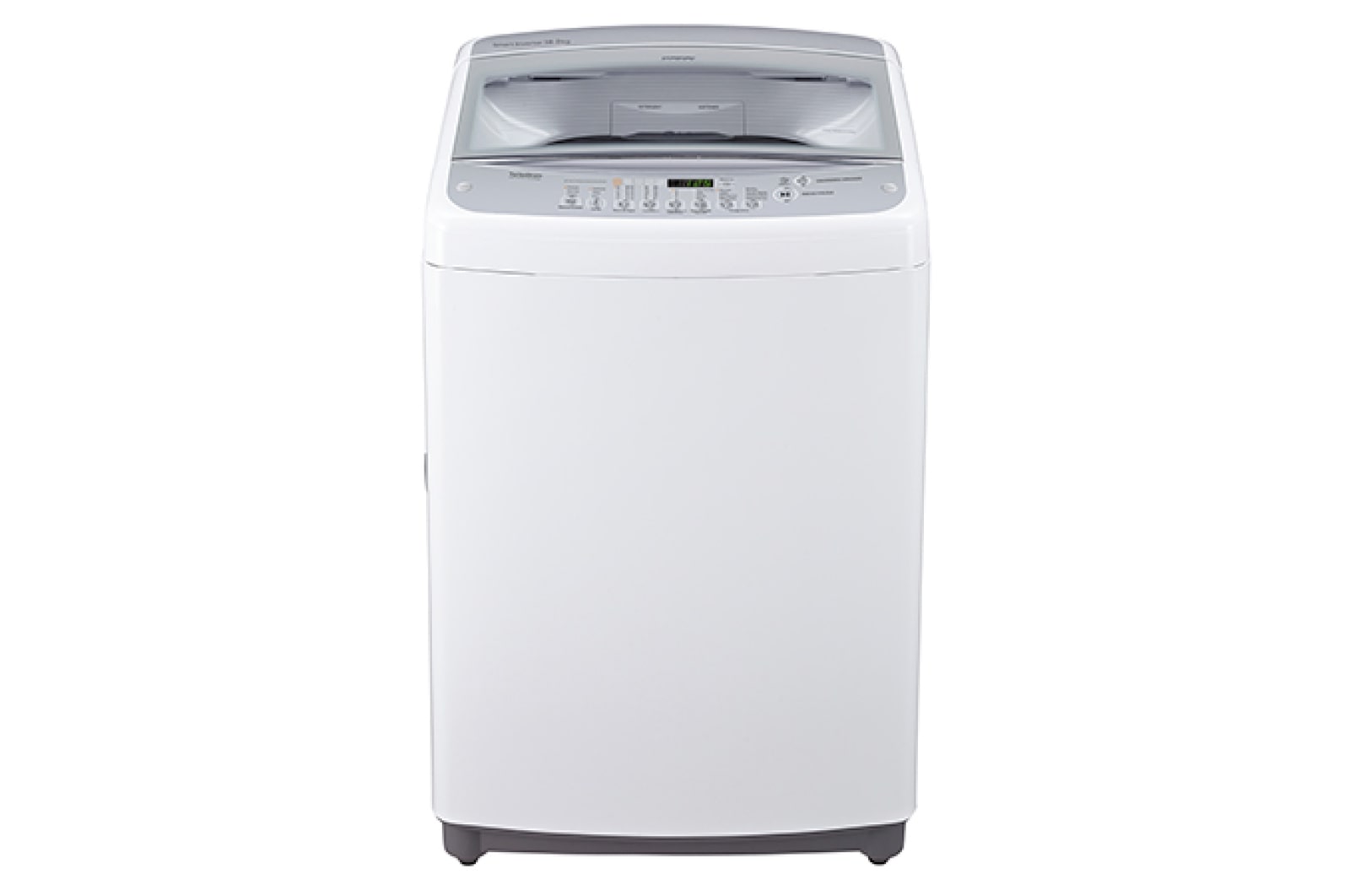 Vista frontal de Lavadora de 18 kg carga superior Smart Inverter con TurboDrum™, blanco TS1804NW