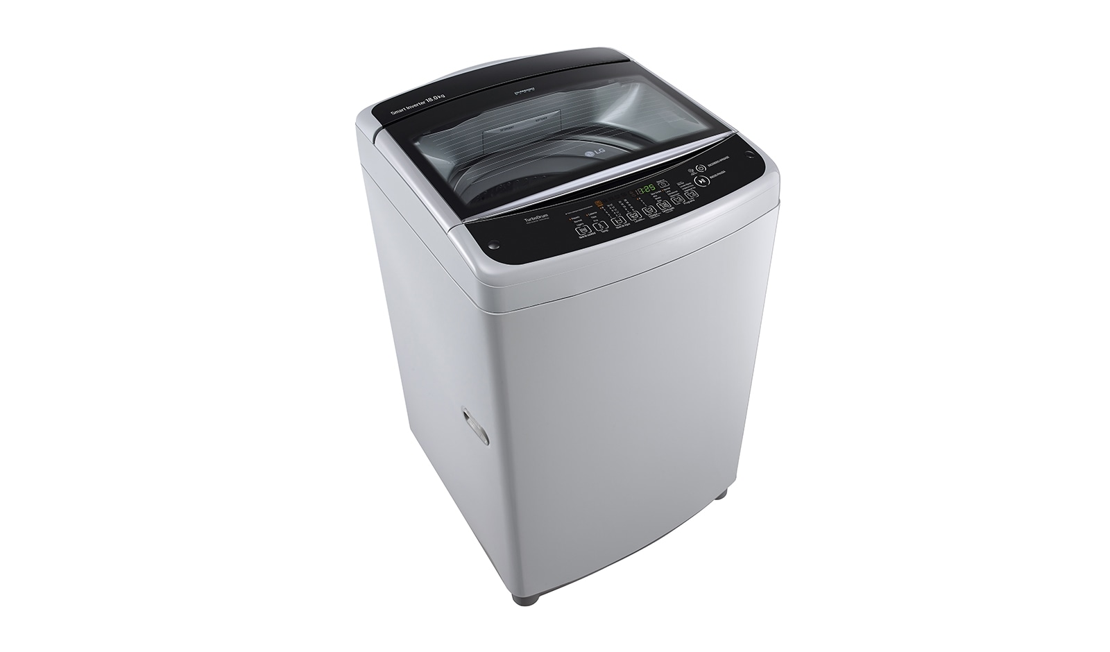 LG Lavadora de 18 kg carga superior Smart Inverter con TurboDrum™, color plateado, TS1805NS