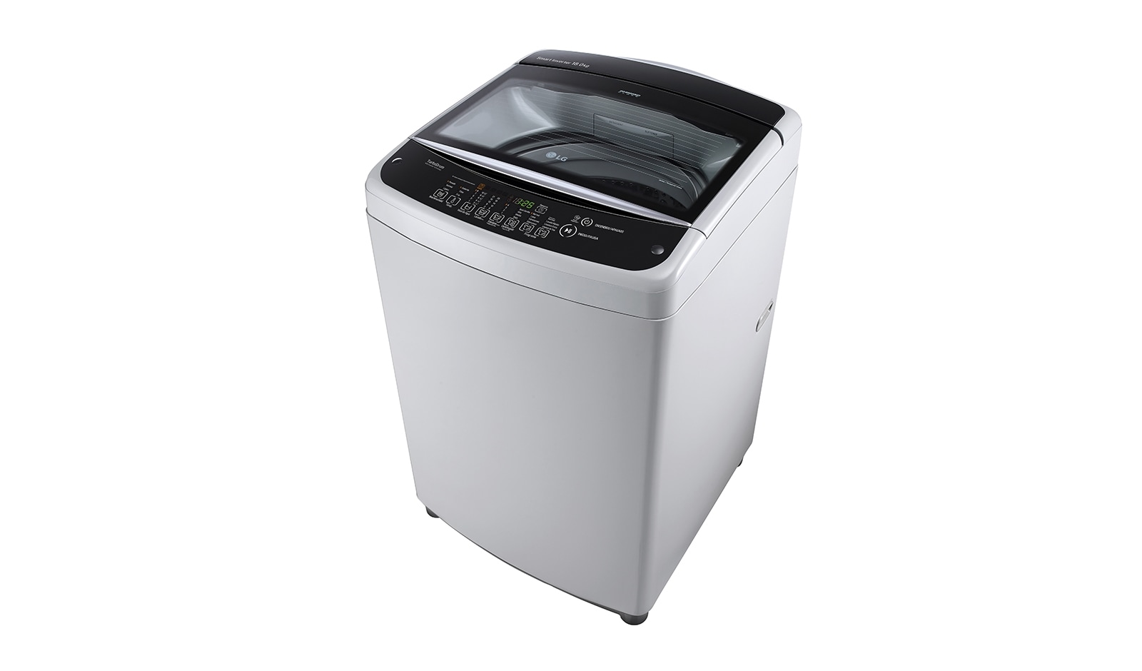 LG Lavadora de 18 kg carga superior Smart Inverter con TurboDrum™, color plateado, TS1805NS