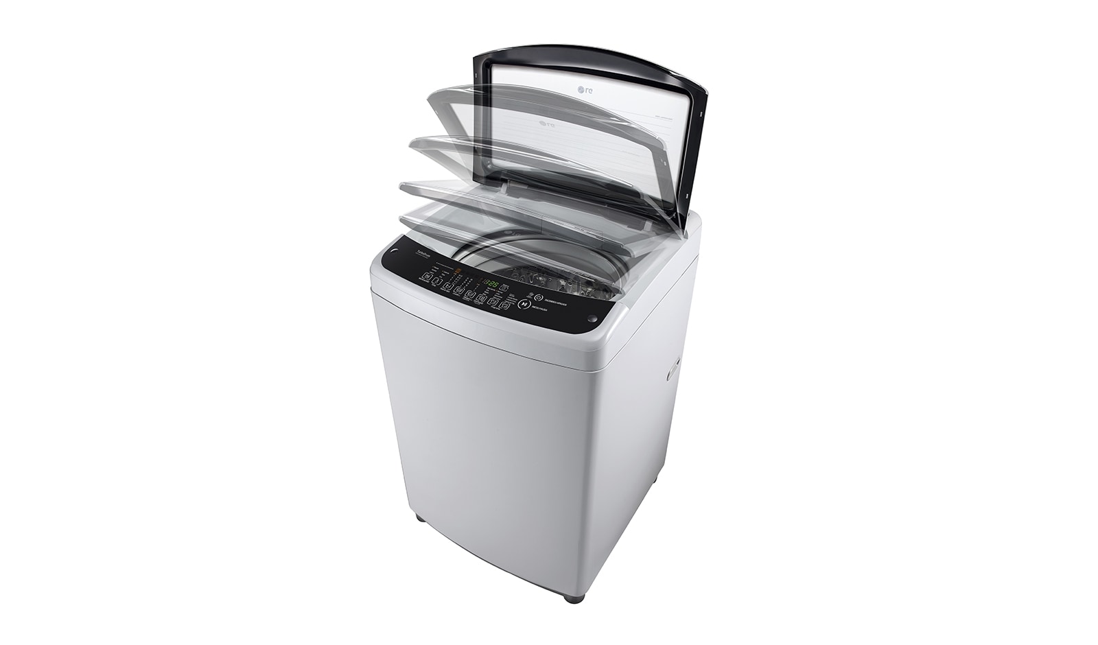 LG Lavadora de 18 kg carga superior Smart Inverter con TurboDrum™, color plateado, TS1805NS