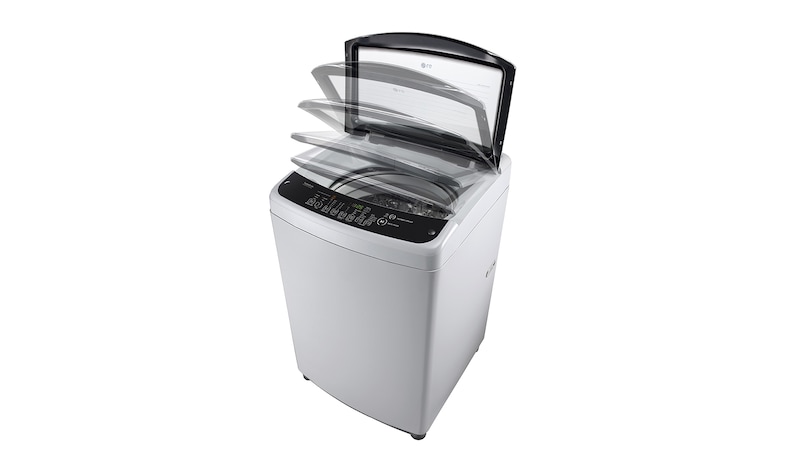 LG Lavadora de 18 kg carga superior Smart Inverter con TurboDrum™, color plateado, TS1805NS