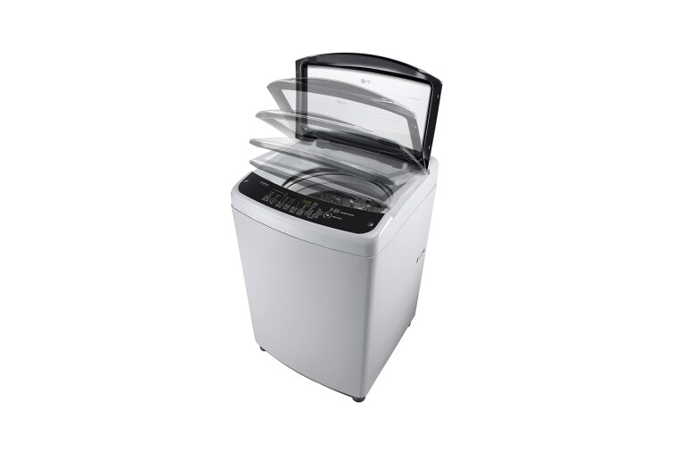 LG Lavadora de 18 kg carga superior Smart Inverter con TurboDrum™, color plateado, TS1805NS