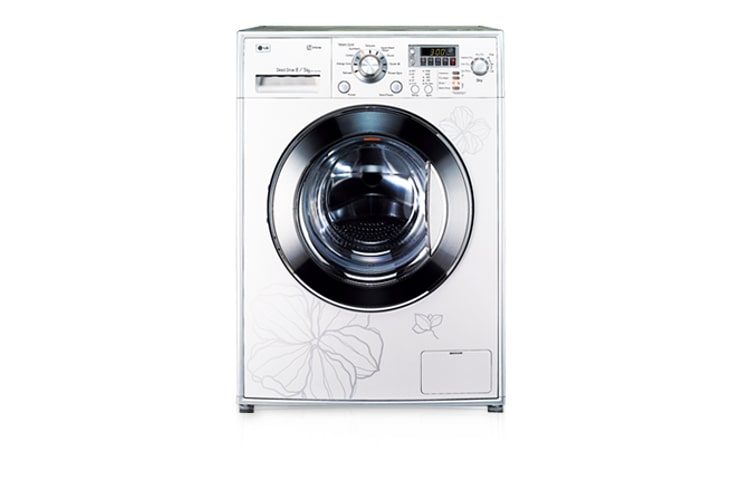 Vista frontal de Todo en uno, lavadora/secadora combo WD-1250ARD